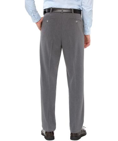 Men's Expandable Waist Flat Front Golf Pants Classic Fit 38W x 30L Grey - Comfort and Style for the Course - Buy Online on GoSupps.com