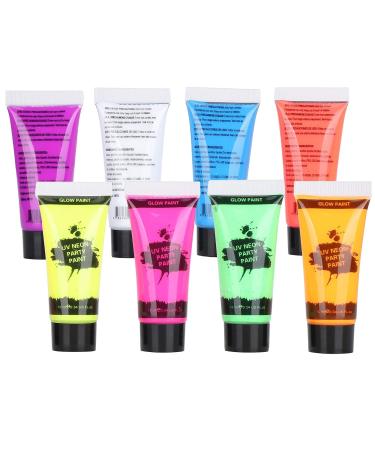 10ml Fluorescent Body Paint Set | Blacklight Face & Body Paints for Parties Festivals & Night Events | Vibrant Neon Colors for Creative Expression - Buy Online on GoSupps.com