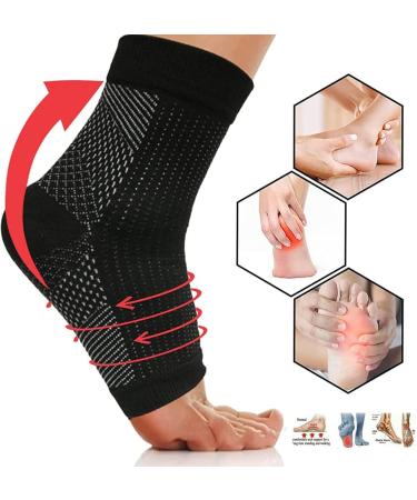 Frenaki Plantar Fasciitis Compression Socks - 4 Pairs 15-20 mmHg Anti-Fatigue Toeless Support for Neuropathy - L/XL Size - Buy Online on GoSupps.com