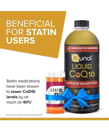 Qunol Liquid CoQ10 100mg | Superior Absorption Natural Supplement | Antioxidant for Heart Health | Orange Pineapple Flavored | 60 Servings Bottle - Buy Online on GoSupps.com