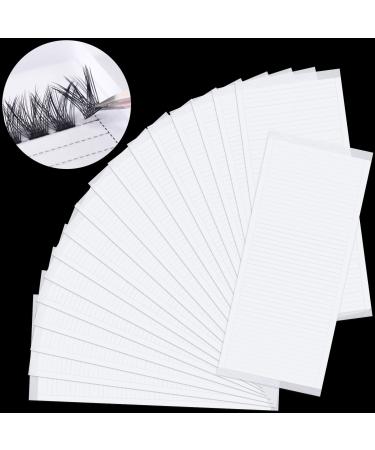 OIIKI False Eyelash Fans Paper Tape 1000pcs  Double Sided Adhesive Eyelash Fan Tape Holder Sticky Lash Strip  Eyelash Extensions Storage Tape Fast Fan Tapes