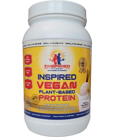 Inspired Vegan Vanilla Plant-Based Protein 2lb 24G Protein