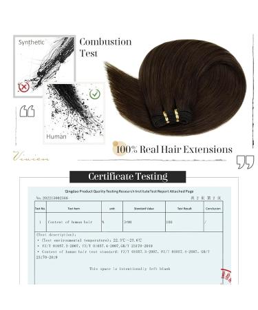 Vivien Real Hair Extensions | Darkest Brown Remy Sew-In 24 Inch (60cm) 100g #2 - Premium Quality Hair Treat Extensions - Buy Online on GoSupps.com