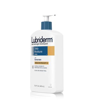 Buy Lubriderm Daily Moisture Lotion with SPF 15 - 13.5 fl oz (400 ml) | Hydrating Skin & Sun Protection - Buy Online on GoSupps.com