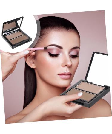 Palette de Poudre Ombrer Bicolore Compacte Illuminatrice Visage Contouring et clat Peau Visage Adulte Retouches Makeup Professionnel - Buy Online on GoSupps.com