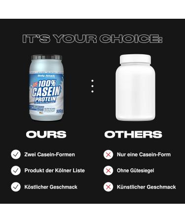 Body Attack 100% Casein Protein Amino Acids - Muscle Building Protein Low Carb - Mass Gainer - For Sportsmen Athletes and - Buy Online on GoSupps.com