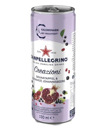 Buy San Pellegrino Creanicioni Pomegranate & Black Currant Limmonade - 33 Calories 12x330ml Disposable Doses - 36 Pack - International Shipping Available - Buy Online on GoSupps.com