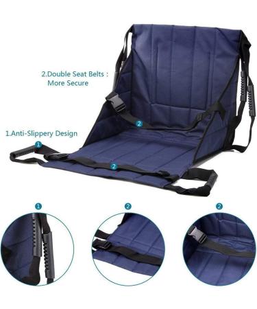 Patient Lift Sling Transfer Seat Pad Emergencies Wheelchair Transport Belt Nursing Belts for Elder Disabled - Foldable Full Body Lifting Sling Seat for Disabled Patients Wheelchair Assist Frifer - Buy Online on GoSupps.com