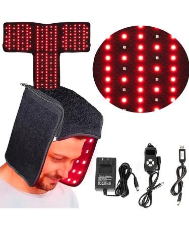 Bonnet De Croissance des Cheveux 215 LED (660+850nm) Bonnet De Th Rapie par Lumi Re Rouge pour La Croissance des Cheveux Engrenage/Synchronisation R Glable Pr Venir La Perte De Cheveux