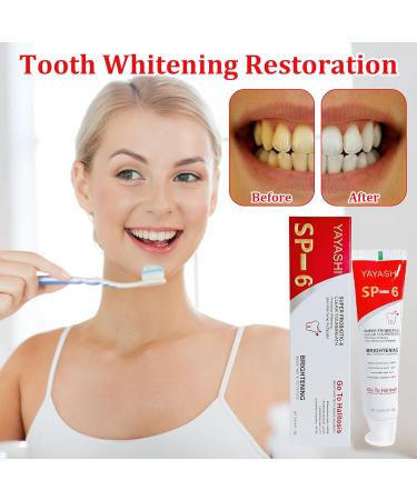 2Pcs Sp-6 Toothpaste Sp-6 Fresh Breath Toothpaste Sp-6 Probiotic Toothpaste Removes Tooth Stains Toothpaste for Fresh Breath Removes Stains Complete Dental Care (120g) - Buy Online on GoSupps.com