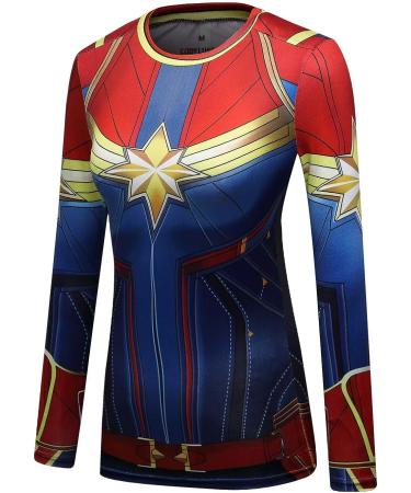 Red Plume Women's Compression Wonder Girl Long Sleeve Top - Medium - Buy Online on GoSupps.com