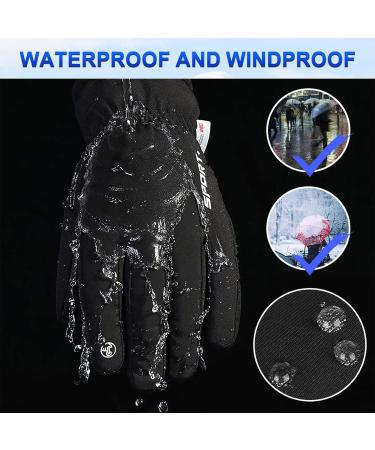 Waterproof Winter Gloves | Touchscreen Ski & Bicycle Gloves for Men & Women - Perfect for Riding Running Hiking & Cycling - Buy Online on GoSupps.com
