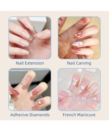 LIONVISON Acrylic Nail Kit - White Pink Nude French Nail Art Set for Easy DIY Manicures at Home and Salon - No UV/LED Needed - Buy Online on GoSupps.com