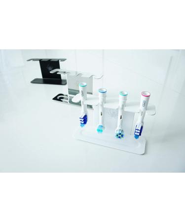 OCTOPODIS Stainless Steel Toothbrush Head Holder - Compatible with Oral-B, Sonicare, Waterpik | Adhesive & Free-Standing (White) - Buy Online on GoSupps.com