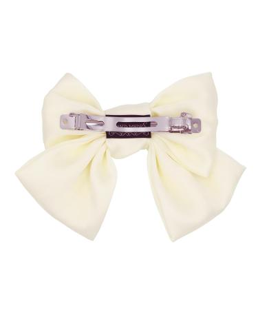 Buy Stylish Ivory Satin Loop Hair Clips for Women | Colorful Hair Clips & Loops for Girls - International Shipping - Buy Online on GoSupps.com