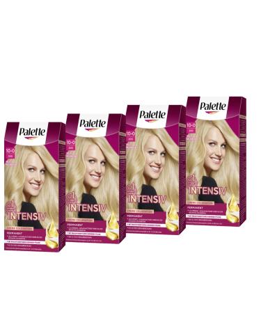 Palette Palette Intense Hair Colour 10-0/200 Light Natural Blonde (4 x 115 ml) Permanent hair colour for a radiant long-lasting shine and 100% grey coverage