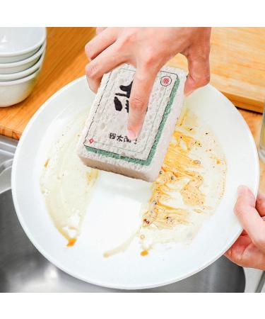 Dish Scrubber Sponge - Mahjong Design Dishes Sponge | Long-Lasting Wood Pulp Fiber Scrubber Sponge Kitchen Dish Bowl Cleaning Sponge for Dining Rooms Canteens Rowces South - Buy Online on GoSupps.com
