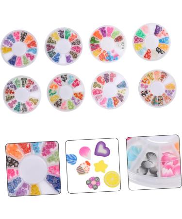 minkissy 16 Boxes Soft Pottery Fruit Slice Patch Manicure 3d Polymer Clay Nail Accessories - Buy Online on GoSupps.com