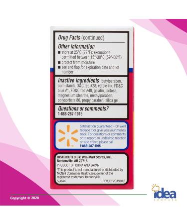 Equate Allergy Relief Capsules 25mg 100 Ct Bundle + Exclusive Allergy Relief Guide - 2 Items, 100 Count - Buy Online on GoSupps.com
