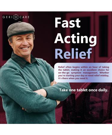 GeriCare Cetirizine HCI 10mg Antihistamine Tablets 100 Count 24 Hour Seasonal & Year-Round Allergy Relief for Indoor & Outdoor Allergies Sneezing Runny Nose Itchy Eyes & Throat 100 Count (Pack of 1) - Buy Online on GoSupps.com