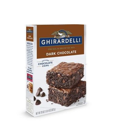 Ghirardelli Dark Chocolate Premium Brownie Mix - 20 oz - Decadent and Delicious - Buy Online on GoSupps.com