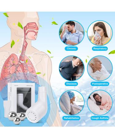 Breathing Exercise Device for Lungs - Drug-Free Lung Exerciser with Steel Balls for Mucus Relief & Phlegm Clearance - Shop Now - Buy Online on GoSupps.com