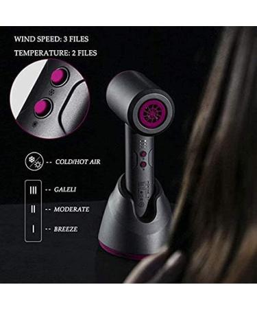 Profession Hair Dryer Cordless Blow Dryer Powered by Lithium Battery with Hot and Cold Wind 3 Speed Adjustable Lightweight Hairdryers Picturesque234 - Buy Online on GoSupps.com