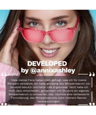  JEUXLOR Annixashley Lash Premium Eyelash Serum for Longer and Thicker Lashes - Growth Boosting Formula with Biotin and Peptides - Visible Results in 6-8 Weeks - Buy Online on GoSupps.com