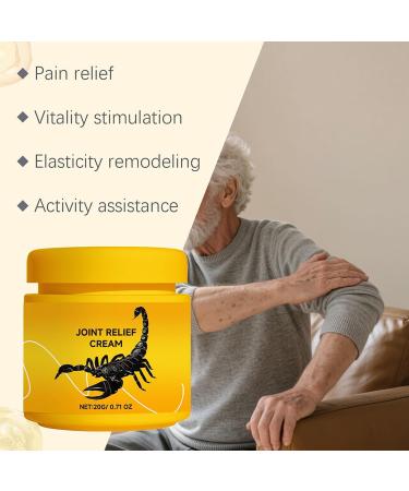 Baume Scorpion Soulagement Rafra chissant Instantan 20 g Gel de Massage Apaisant Pommade de Soulagement Musculaire Large Application pour Massage du Dos Pied Genou Cou paule Femmes Hommes - Buy Online on GoSupps.com