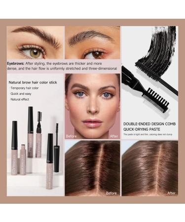 Light Brown Hair Root Colour Touch Up Temporary Hair Colour Touch Up Semi Permanent Hair Dye Brown Quick Root Touch Up Waterproof Long Lasting Grey Hair Coverage Natural Hair Root Touch Up with Brush - Buy Online on GoSupps.com
