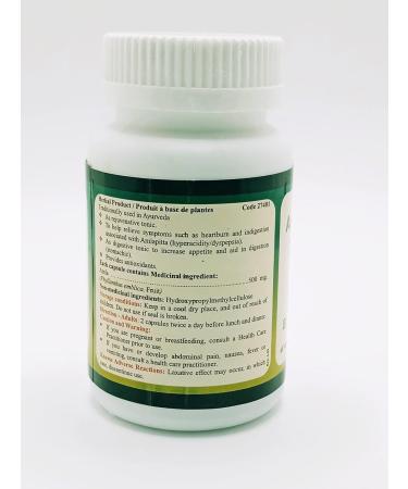 Ayur365 Amla Veg Capsules for Heartburn Indigestion Hyperacidity and Dyspepsia 60 ct. - Buy Online on GoSupps.com