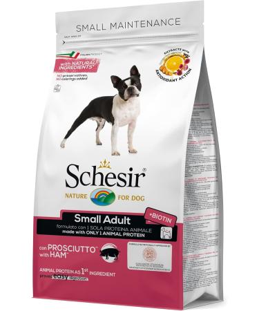 Schesir Dry Food for Small Adult Dogs Ham Flavored Maintenance Line Croquettes - 2 kg Bag - Buy Online on GoSupps.com