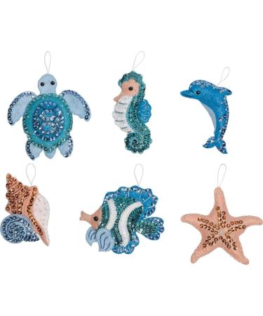Bucilla 86958E Under the Sea Felt Ornaments Kit - DIY Craft Project - Buy Online on GoSupps.com