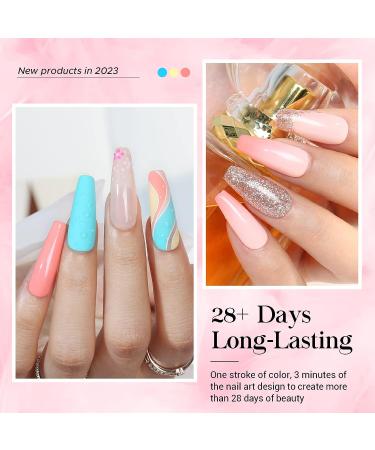 MEFA 23 Pcs Gel Nail Polish Set - Summer Bright Classic Colors with Glossy & Matte Top Coat - Starter Manicure Kit for Women - DIY Salon Gift - Buy Online on GoSupps.com