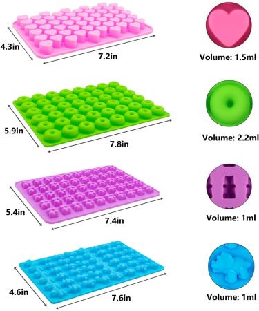 HKUCFTT 4 Pack Gummy Molds - Buy Online on GoSupps.com