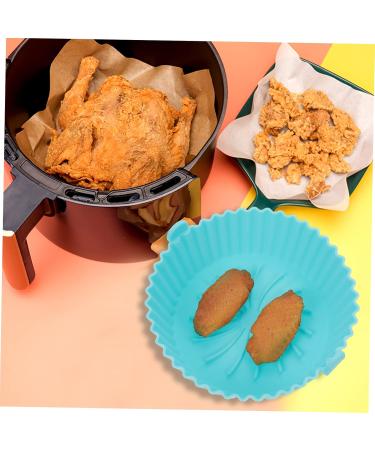 Zerodeko Mat Pot Supply Silicone Kitchen Wear-Resistant Liner Washable Fryer Accessory Liners Convenient Blue 16.5X16.5CM - Buy Online on GoSupps.com