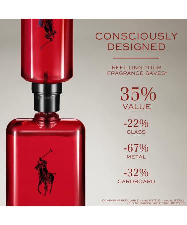 Ralph Lauren - Polo Red - Eau de Toilette - Men's Cologne - Woody & Spicy - With Grapefruit Saffron and Redwood - Medium Intensity 125ml/4.2 Ounce - Buy Online on GoSupps.com