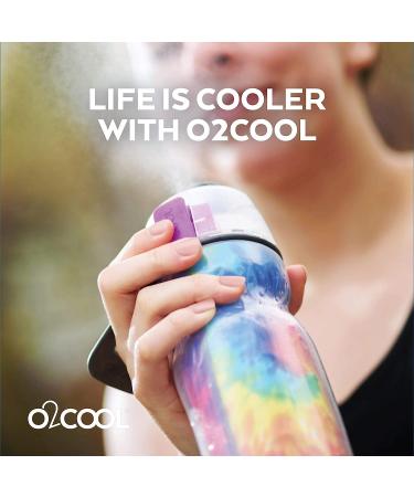O2COOL Mist 'N Sip 2-in-1 Misting Water Bottle - 20 oz (Splash Blue) - Buy Online on GoSupps.com