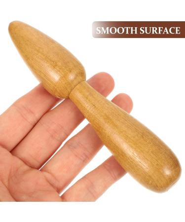 Operitacx 2-Piece Wooden Massage Stick Set - Manual Neck & Foot Acupuncture Device for Small Muscle Relief - 11x2.5x2.5cm - Buy Online on GoSupps.com