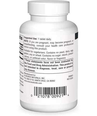 Source Naturals No-Flush Niacin B-3 500mg - 60 Tablets | Supports Cardiovascular Health - Buy Online on GoSupps.com