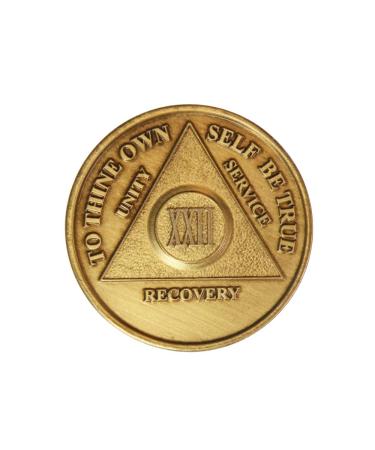 22 Year Bronze AA (Alcoholics Anonymous) - Sober / Sobriety / Birthday / Anniversary / Recovery / Medallion / Coin / Chip