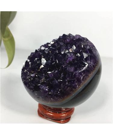 Amethyst Rough Stone Agate Natural Amethyst Quartz Crystal Ball Cluster Stones Specimen Home Craft Decoration Gift Geode Shpere - Buy Online on GoSupps.com