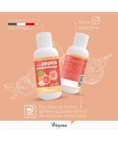 Vitavea - Grapefruit Seed Extract Epp + Vitamin C: Natural Defenses 50 ml Bioflavonoid Concentrate - Buy Online on GoSupps.com