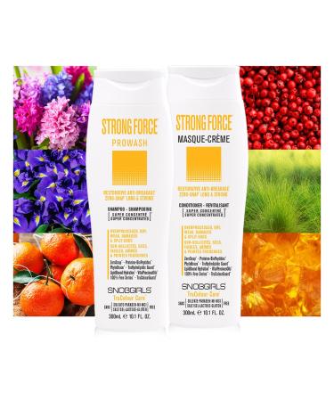 Strongforce Vegan Hair Repair Shampoo - Argan Oil & Vitamins for Dry Damaged Hair - Split End & Breakage Prevention - Buy Online on GoSupps.com