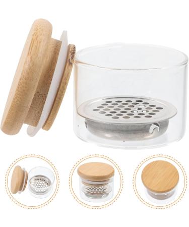 FOMIYES Manicure Nail Dish Cup Nail Liquid Holder Glass Nail Dish Cup Nail Dappen Dish with Lid and Stainless Steel Mesh Manicure Tools - Buy Online on GoSupps.com