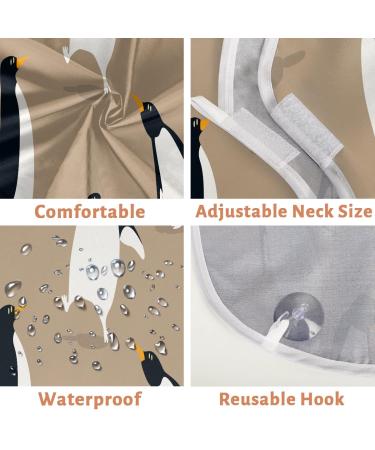 Cartoon Penguins Beard Bib Apron for Men - Non-Stick Waterproof Beard Hair Catcher with Suction Cups | Ideal Grooming Gift - Buy Online on GoSupps.com