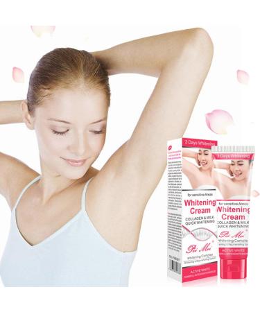 Collagen Whitening Cream for Underarms Brightening Cream for Intimate Areas Natural Dark Spot Cream for Underarms Inside Thighs Bikini Area  - Buy Online on GoSupps.com