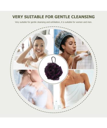 Buy FOMIYES 4pcs Bath Ball & Flower Pouf - Body Scrubber & Shower Loofah for Women | Mesh Pouf & Back Scrubber for Ultimate Cleanliness - Buy Online on GoSupps.com