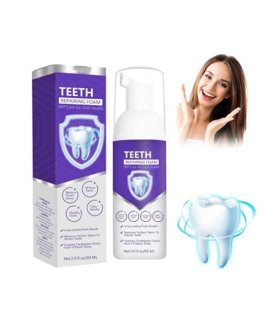 Teeth Repairing Foam Teeth Whitening Mouthwash Teeth Whitening Mousse Foam FOAM TOTASE for Pain-Sensitive Teeth Freshens Breath Deep Cleaning Stronger Teeth & Healthier Gums (1)