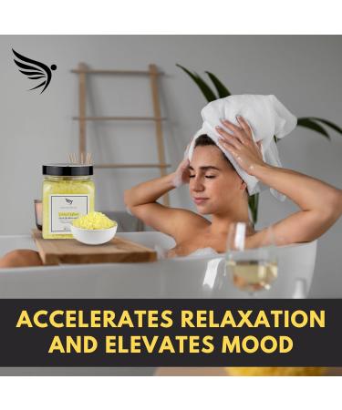 Natural Dead Sea Bath Salt (450g) Bubble Bath - Made in UK | Detox with LemonGrass Essential Oils for Women, Men, and Kids - Buy Online on GoSupps.com